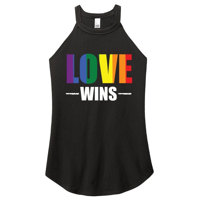 Love Wins Women's Perfect Tri Rocker Tank