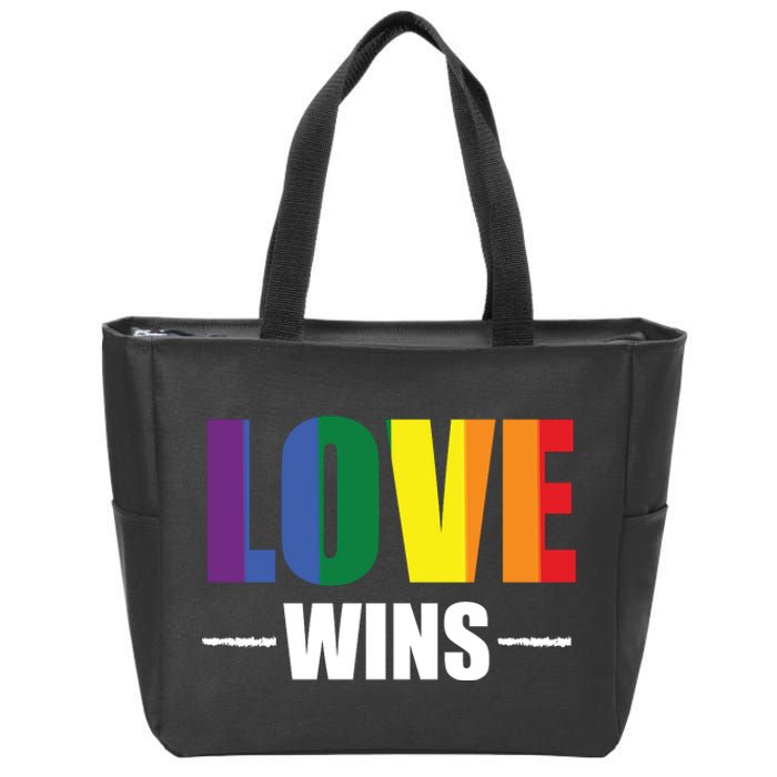 Love Wins Zip Tote Bag