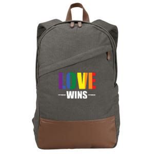 Love Wins Cotton Canvas Backpack