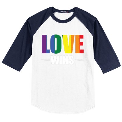 Love Wins Baseball Sleeve Shirt