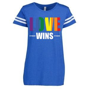 Love Wins Enza Ladies Jersey Football T-Shirt