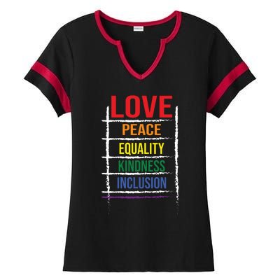 Lgbt T Ladies Halftime Notch Neck Tee