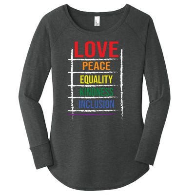 Lgbt T Women's Perfect Tri Tunic Long Sleeve Shirt