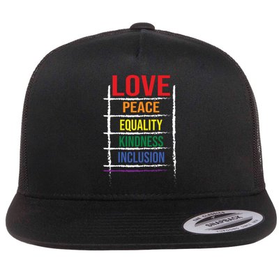 Lgbt T Flat Bill Trucker Hat