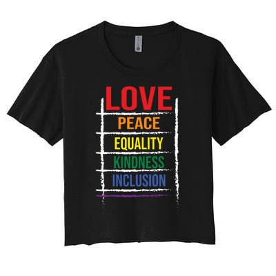 Lgbt T Women's Crop Top Tee