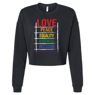 Lgbt T Cropped Pullover Crew