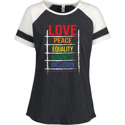 Lgbt T Enza Ladies Jersey Colorblock Tee