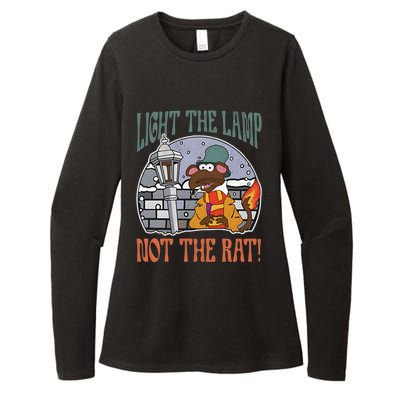 Light The Lamp Not The Rat Christmas Funny Holiday Rat Womens CVC Long Sleeve Shirt