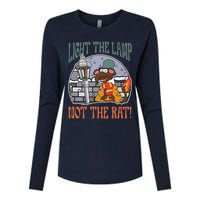 Light The Lamp Not The Rat Christmas Funny Holiday Rat Womens Cotton Relaxed Long Sleeve T-Shirt