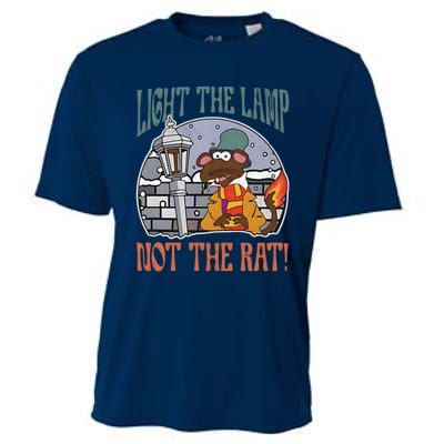 Light The Lamp Not The Rat Christmas Funny Holiday Rat Cooling Performance Crew T-Shirt