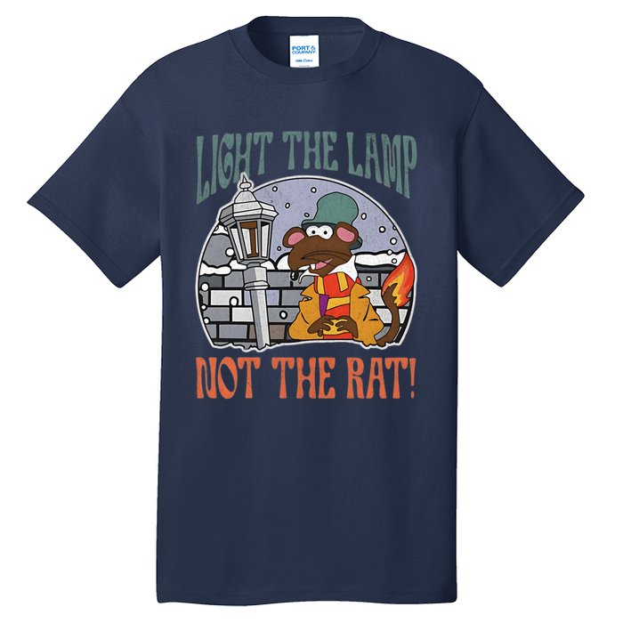 Light The Lamp Not The Rat Christmas Funny Holiday Rat Tall T-Shirt