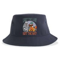 Light The Lamp Not The Rat Christmas Funny Holiday Rat Sustainable Bucket Hat