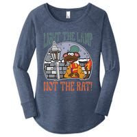 Light The Lamp Not The Rat Christmas Funny Holiday Rat Women's Perfect Tri Tunic Long Sleeve Shirt