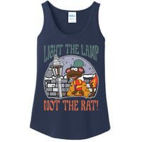 Light The Lamp Not The Rat Christmas Funny Holiday Rat Ladies Essential Tank