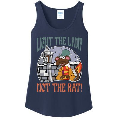 Light The Lamp Not The Rat Christmas Funny Holiday Rat Ladies Essential Tank