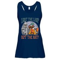 Light The Lamp Not The Rat Christmas Funny Holiday Rat Ladies Essential Flowy Tank