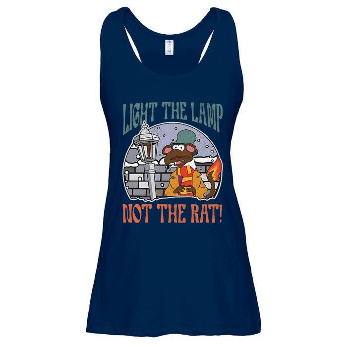 Light The Lamp Not The Rat Christmas Funny Holiday Rat Ladies Essential Flowy Tank