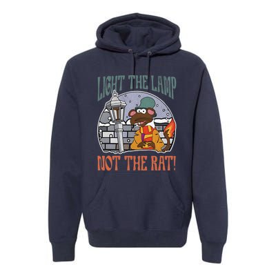 Light The Lamp Not The Rat Christmas Funny Holiday Rat Premium Hoodie