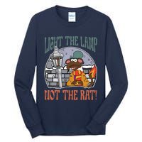 Light The Lamp Not The Rat Christmas Funny Holiday Rat Tall Long Sleeve T-Shirt