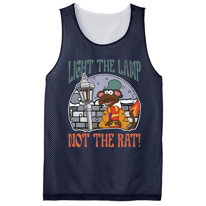 Light The Lamp Not The Rat Christmas Funny Holiday Rat Mesh Reversible Basketball Jersey Tank