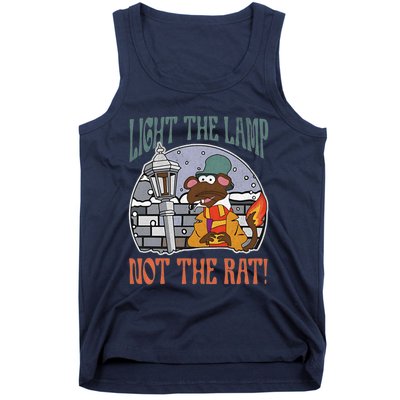 Light The Lamp Not The Rat Christmas Funny Holiday Rat Tank Top