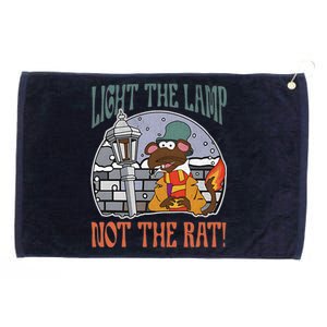 Light The Lamp Not The Rat Christmas Funny Holiday Rat Grommeted Golf Towel