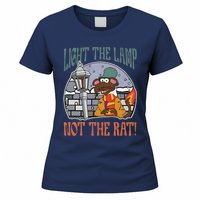 Light The Lamp Not The Rat Christmas Funny Holiday Rat Women's T-Shirt