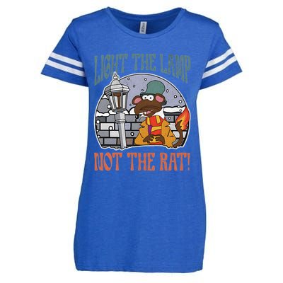 Light The Lamp Not The Rat Christmas Funny Holiday Rat Enza Ladies Jersey Football T-Shirt