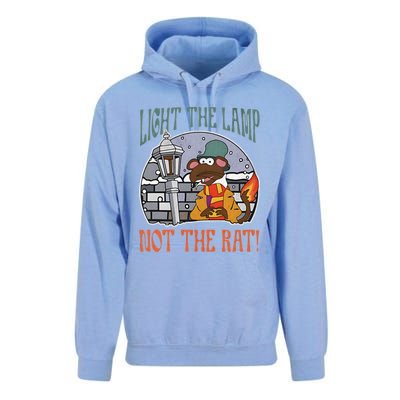 Light The Lamp Not The Rat Christmas Funny Holiday Rat Unisex Surf Hoodie