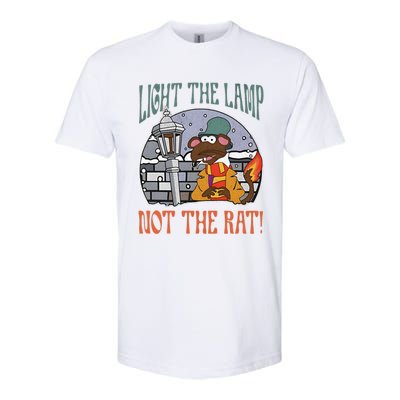 Light The Lamp Not The Rat Christmas Funny Holiday Rat Softstyle CVC T-Shirt