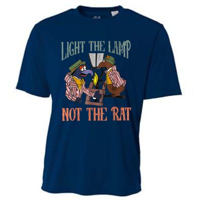 Light The Lamp Not The Rat Christmas Funny Holiday Rat Cooling Performance Crew T-Shirt