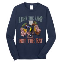 Light The Lamp Not The Rat Christmas Funny Holiday Rat Long Sleeve Shirt