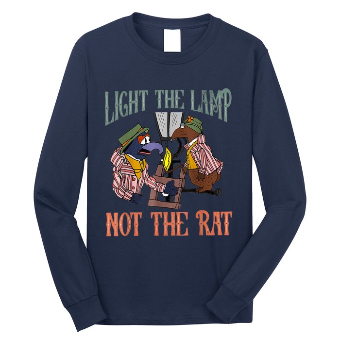 Light The Lamp Not The Rat Christmas Funny Holiday Rat Long Sleeve Shirt