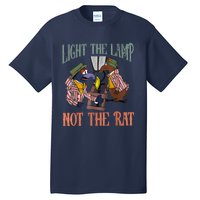 Light The Lamp Not The Rat Christmas Funny Holiday Rat Tall T-Shirt