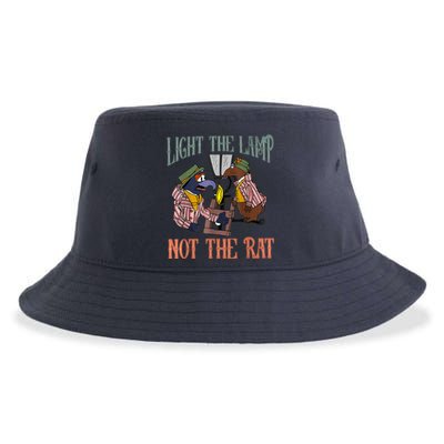 Light The Lamp Not The Rat Christmas Funny Holiday Rat Sustainable Bucket Hat