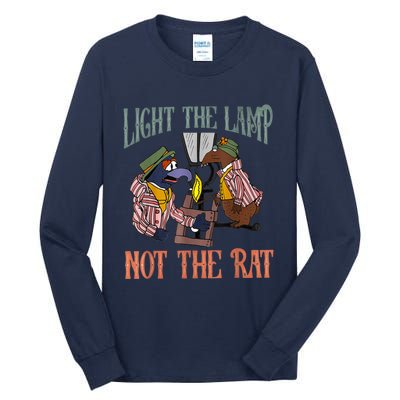 Light The Lamp Not The Rat Christmas Funny Holiday Rat Tall Long Sleeve T-Shirt