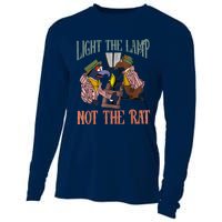 Light The Lamp Not The Rat Christmas Funny Holiday Rat Cooling Performance Long Sleeve Crew