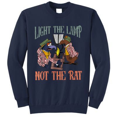 Light The Lamp Not The Rat Christmas Funny Holiday Rat Tall Sweatshirt