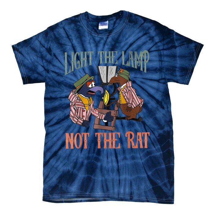 Light The Lamp Not The Rat Christmas Funny Holiday Rat Tie-Dye T-Shirt