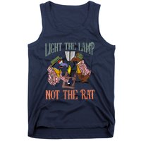 Light The Lamp Not The Rat Christmas Funny Holiday Rat Tank Top