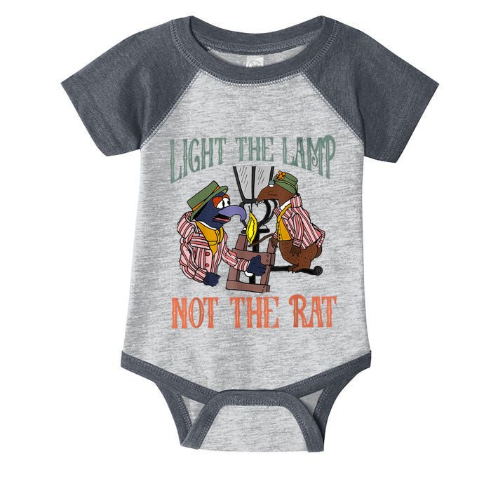 Light The Lamp Not The Rat Christmas Funny Holiday Rat Infant Baby Jersey Bodysuit