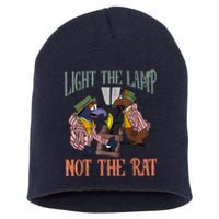 Light The Lamp Not The Rat Christmas Funny Holiday Rat Short Acrylic Beanie