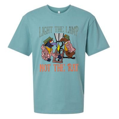 Light The Lamp Not The Rat Christmas Funny Holiday Rat Sueded Cloud Jersey T-Shirt