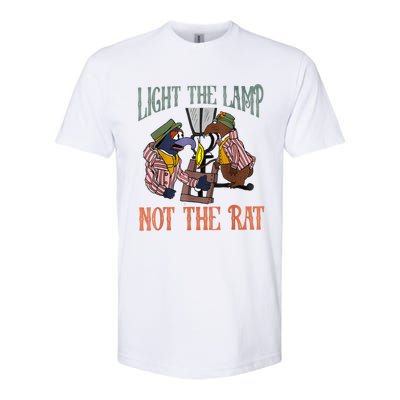 Light The Lamp Not The Rat Christmas Funny Holiday Rat Softstyle CVC T-Shirt