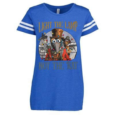 Light The Lamp Not The Rat Christmas Funny Holiday Rat Enza Ladies Jersey Football T-Shirt