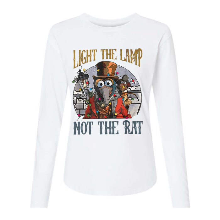 Light The Lamp Not The Rat Christmas Funny Holiday Rat Womens Cotton Relaxed Long Sleeve T-Shirt