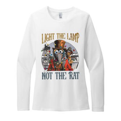 Light The Lamp Not The Rat Christmas Funny Holiday Rat Womens CVC Long Sleeve Shirt