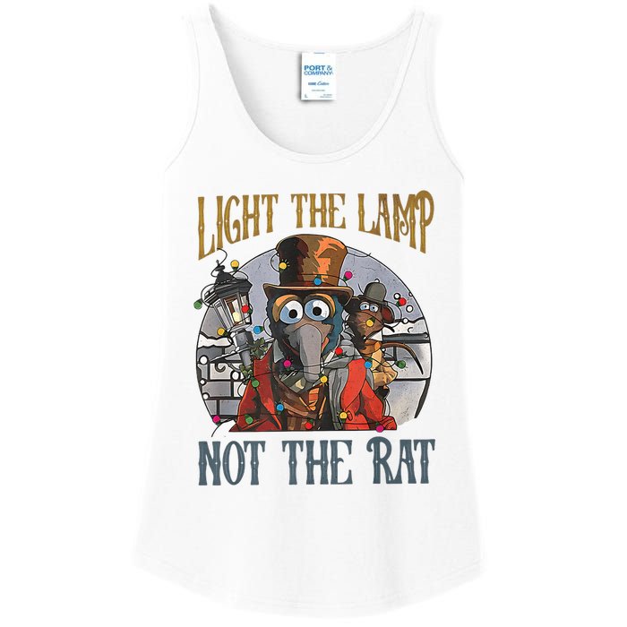 Light The Lamp Not The Rat Christmas Funny Holiday Rat Ladies Essential Tank