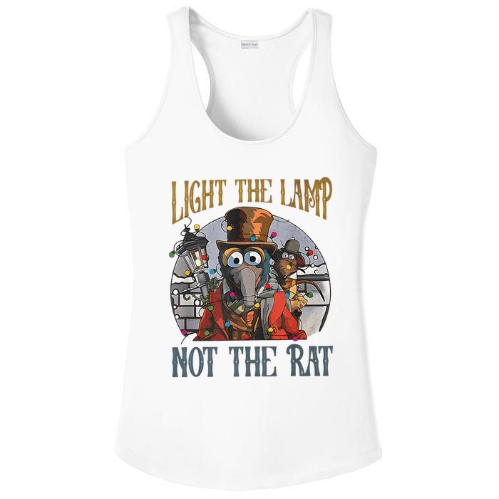 Light The Lamp Not The Rat Christmas Funny Holiday Rat Ladies PosiCharge Competitor Racerback Tank