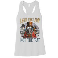 Light The Lamp Not The Rat Christmas Funny Holiday Rat Women's Racerback Tank